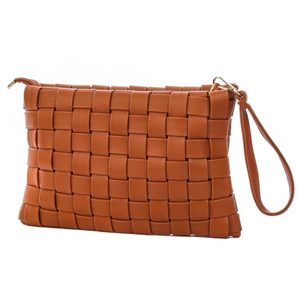 Handbags - Woven Versatile Multi Strap Brown Bag